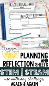 STEAM/ STEM Reflection Sheet English and Spanish