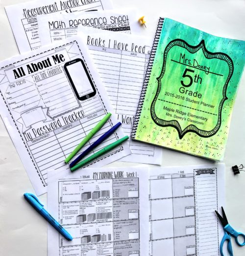 The Student Planner, Daily Math &ELA Workbook Every 5th Grade Teacher Needs