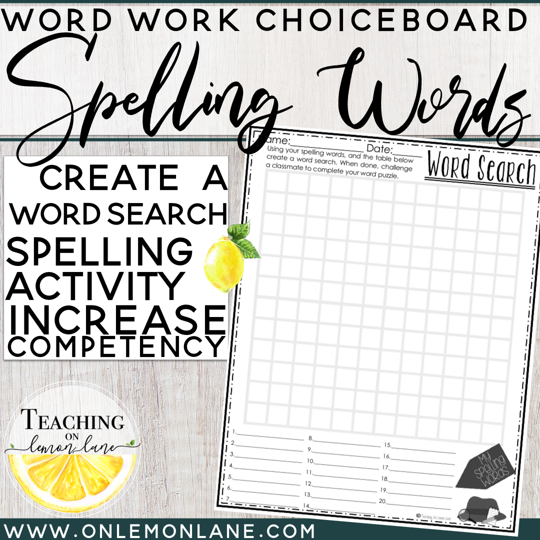 create your own word search free printable