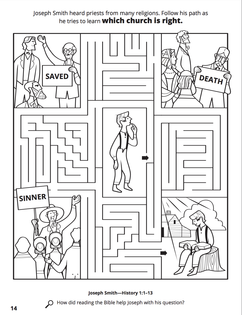 book of mormon stories coloring pages