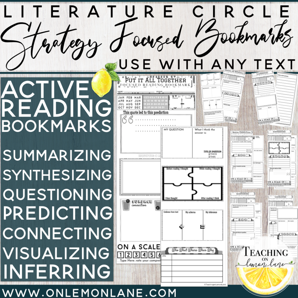 How to Get MORE Out of Literature Circles with Weekly Assignments ...