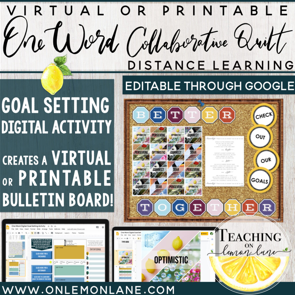 SMART goals for students (bulletin board decor & class activity)