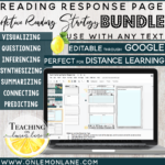 Strategy Focused Digital Reading Responses Perfect for Distance ...