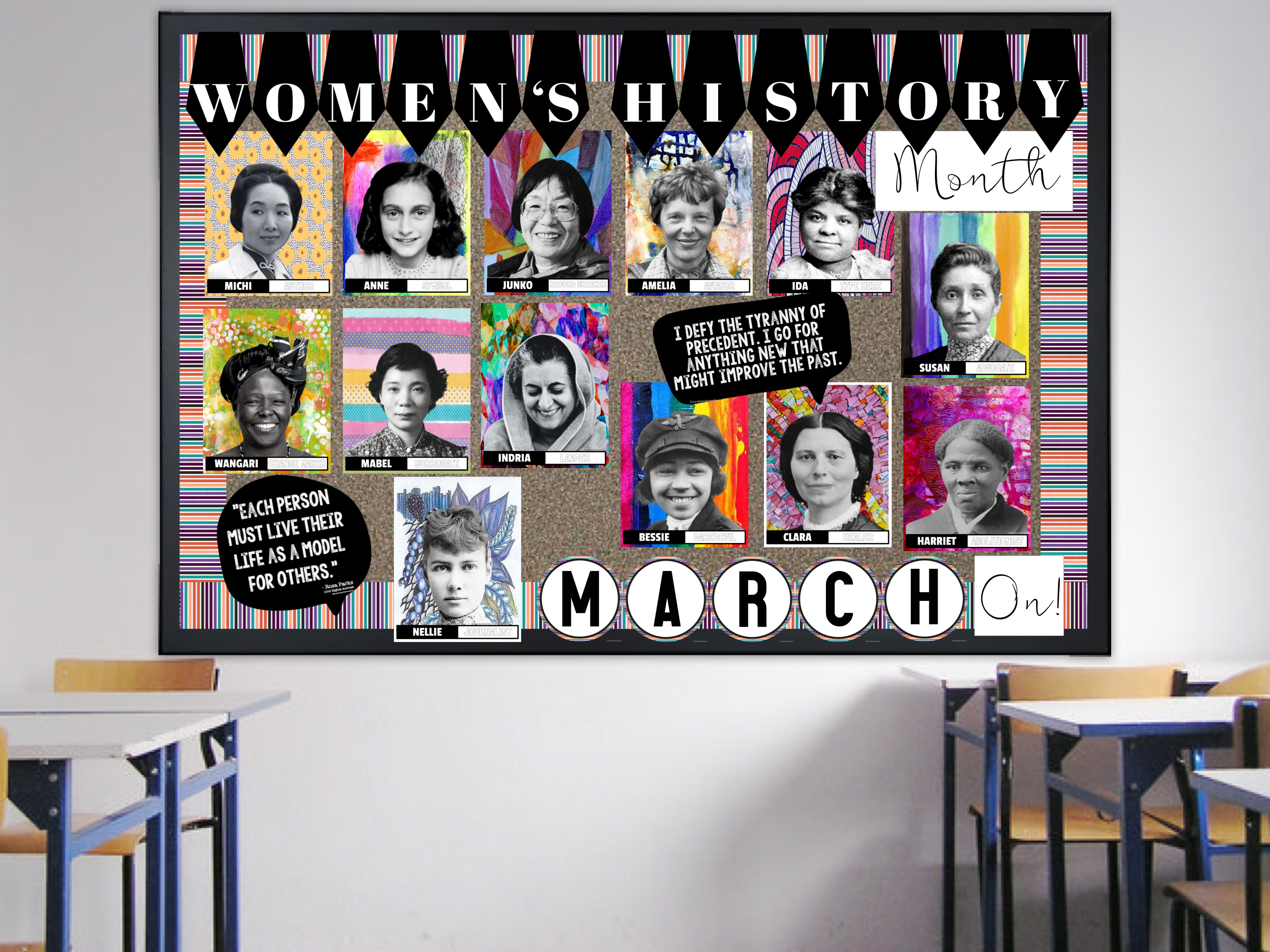 womens history month bulletin board